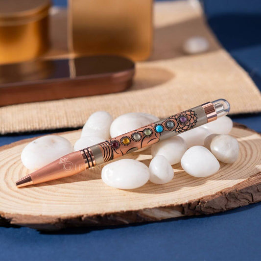 7 Chakra Energy Metal Ball Pen – A Gift of Positivity & Style - Giftana