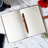 Elegant Personalized Gifts : Office Notebook Diary with Pen Set-Golden - Giftana