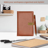 Elegant Personalized Gifts : Office Notebook Diary with Pen Set-Golden - Giftana