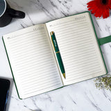 Elegant Personalized Gifts : Office Notebook Diary with Pen Set-Golden - Giftana