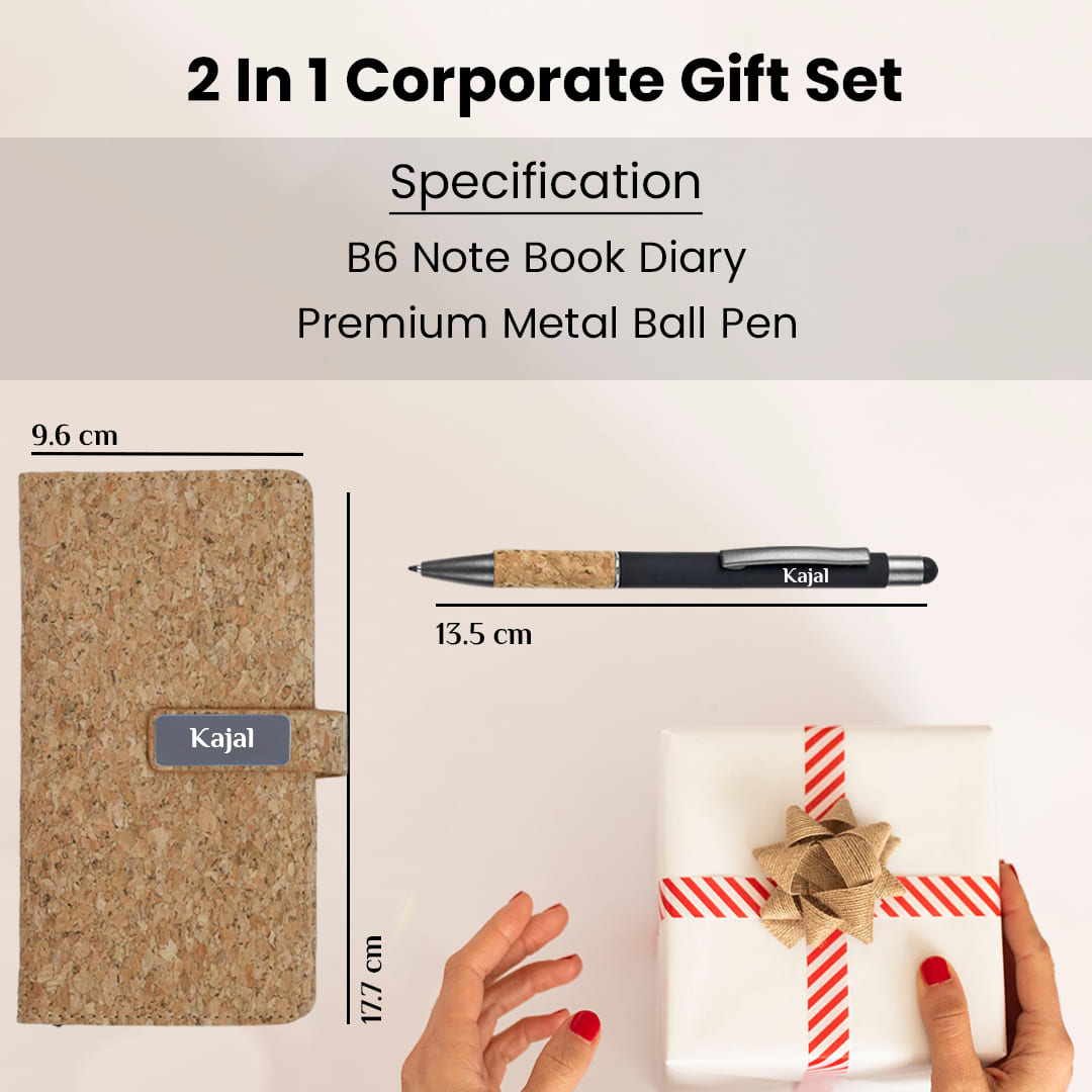 Personalized Mini Diary & Pen Set : A Perfect Personalized Gift - Giftana