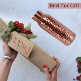 Giftana Copper Water Bottle 1000ml, 750ml Pack of 2, Pure Copper Ayurvedic Bottle - Giftana