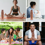 Giftana 1000ml Copper Ayurvedic Water Bottle - BPA Free - Giftana