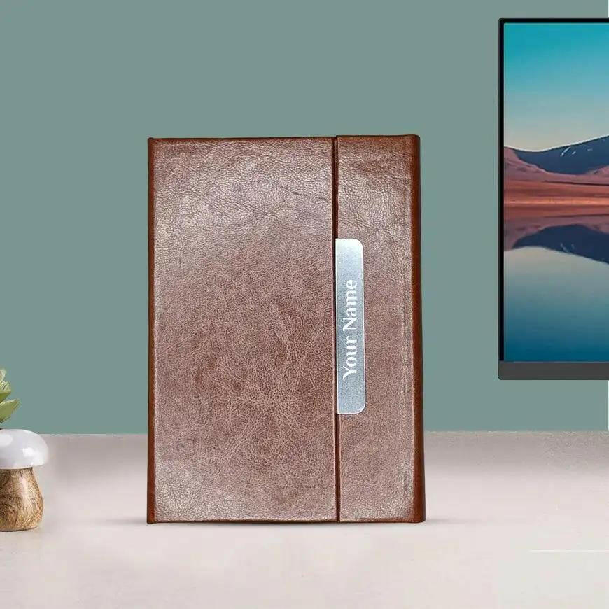 Personalized Magnetic Flap Notebook Diary - Giftana