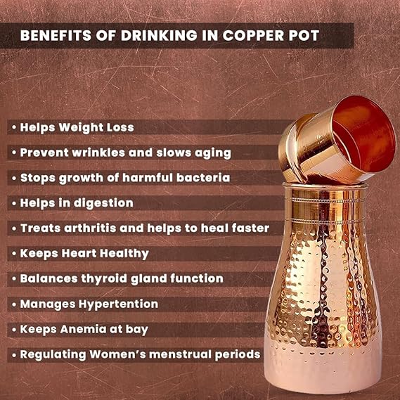 Corporate Gift Hamper : Festive Diwali Set with Copper Pot & Sweets - Giftana