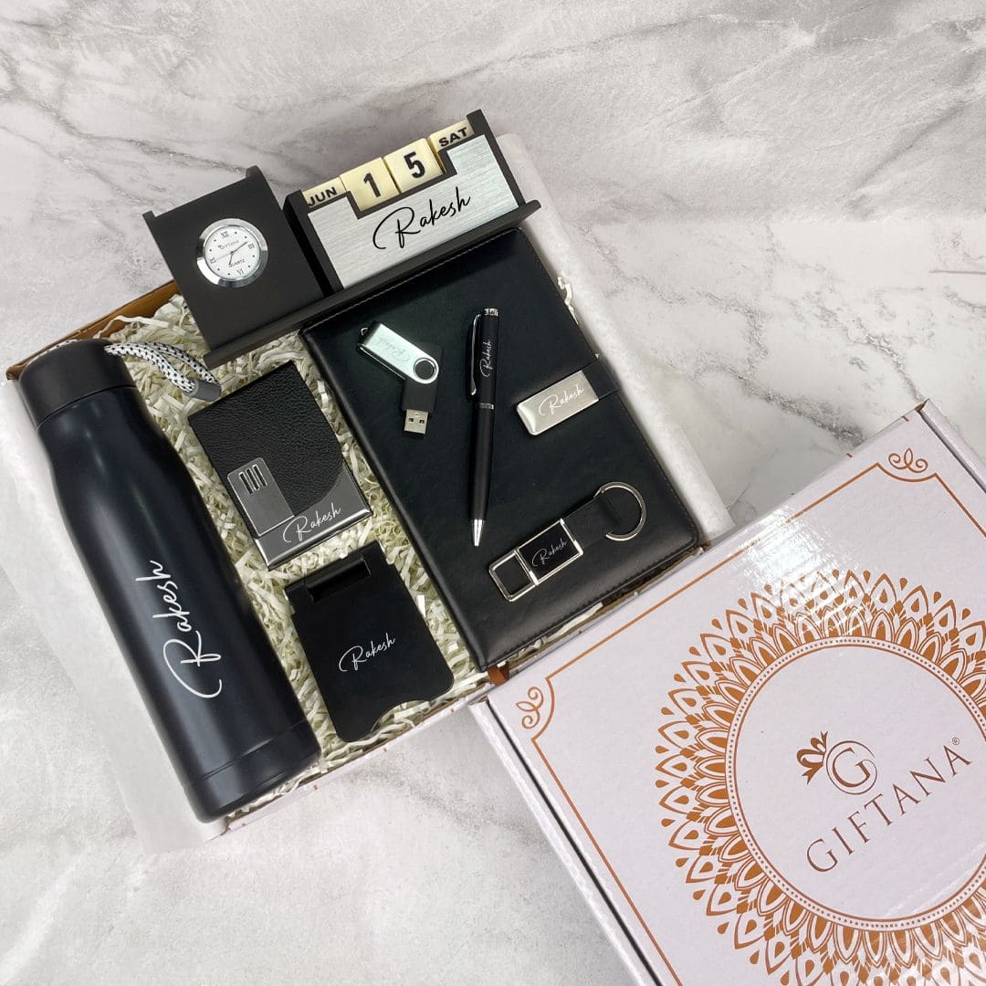 Personalized Gift : 8-in-1 Black Rope Bottle Set for All Needs - Giftana