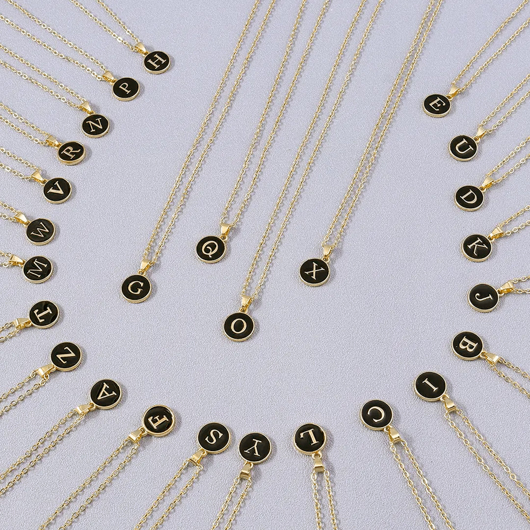 Elegant A to Z Necklace Black : Perfect Necklace Gifts for Every Style - Giftana