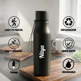 Personalized Bottle Pen Keychain Gift Set Premium Black Box