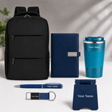 Premium 6-in-1 Personalized Backpack Gift Set with Tumbler