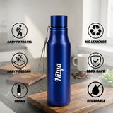 Personalized Bottle Pen Keychain Gift Set Premium Black Box