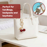 Cherry Keychain Cute Red Charm Key Ring for Bags and Keys