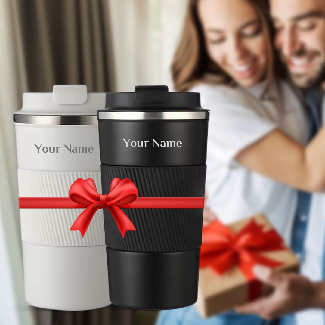 Personalized Gift : Coffee Tumbler Combo for Him & Her - Giftana