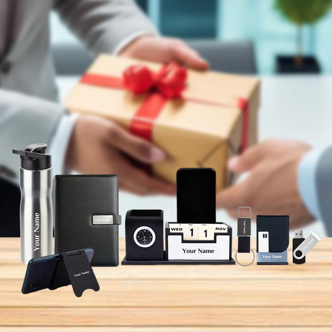 Premium 7-in-1 Customized Corporate Gifts Set – Elegant & Functional - Giftana