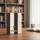 Personalized Zebra A5 Notebook Diary with Name and Charm