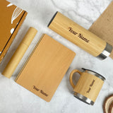 Eco Stationery & Bamboo Gift Set with Bottle Mug Diary