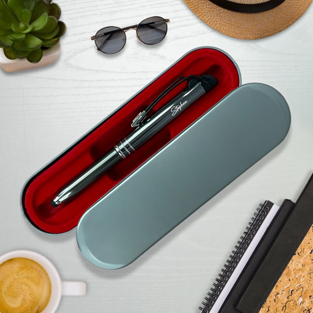 Premium Executive Pen with Stylus & LED Light – Personalized Gift - Giftana