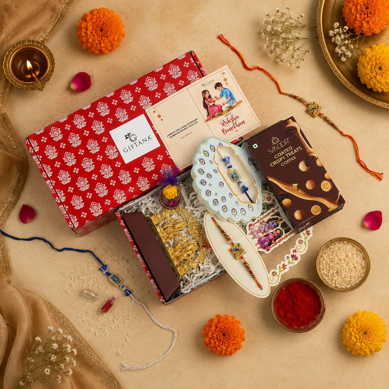 Rakhi Combo Gifts Premium Festive Hamper