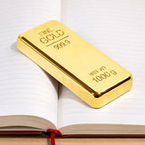 Luxury Gold Bar Paperweight Premium Desk Accessory for Office Decor