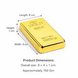 Luxury Gold Bar Paperweight Premium Desk Accessory for Office Decor