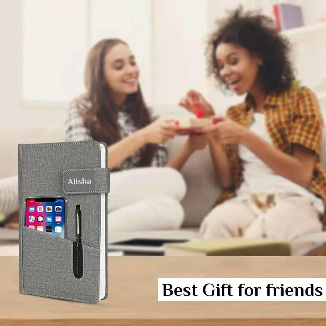 Eco-Friendly Personalized Gifts : Jute Diary for Everyday Use - Giftana