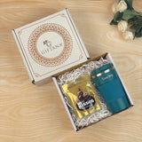 Personalized Travel Coffee Tumbler & Chocolate Gift Set