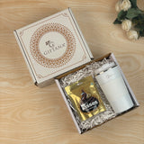 Personalized Travel Coffee Tumbler & Chocolate Gift Set