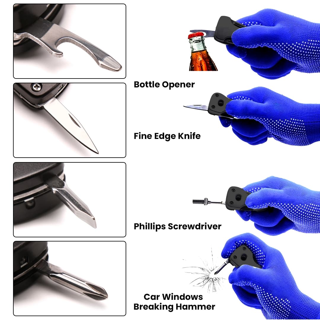 Military Keychain 6-in-1 – The Ultimate Tactical Gift - Giftana