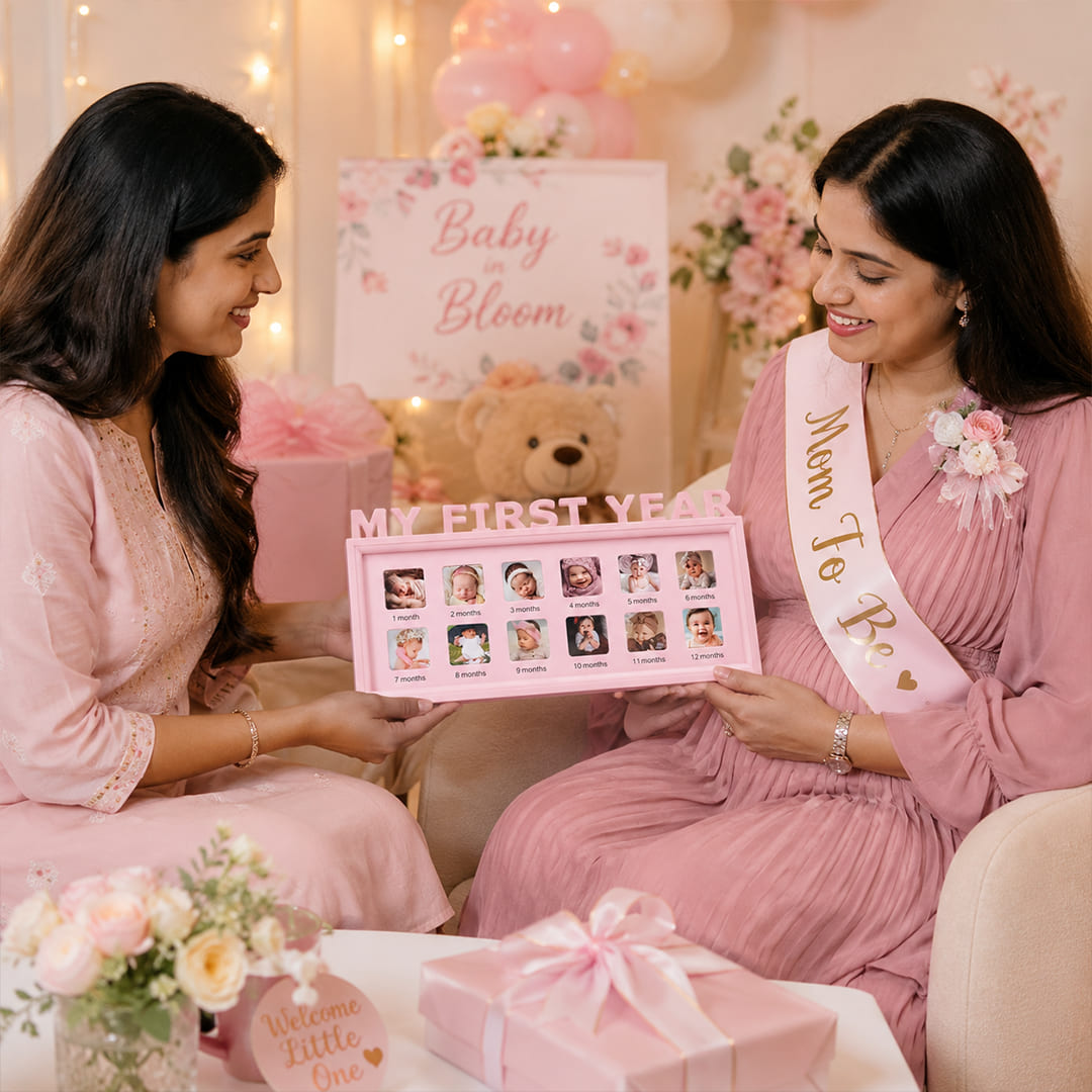 From Newborn to One - Baby’s First Year Photo Frame