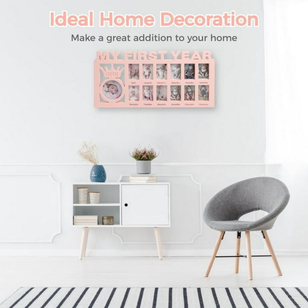 My First Year Photo Frame Gift – A Cherished Baby Gift to Treasure Every Milestone - Giftana