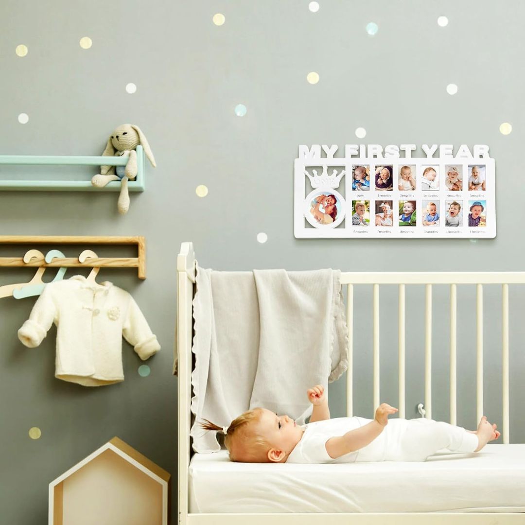 My First Year Photo Frame Gift – A Cherished Baby Gift to Treasure Every Milestone - Giftana
