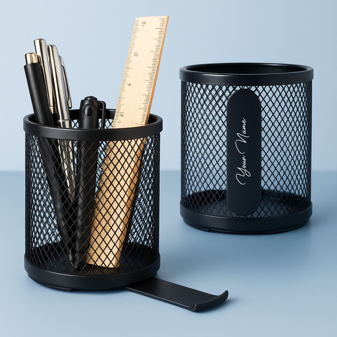 Personalized Pen Stand With Mobile Stand - Giftana