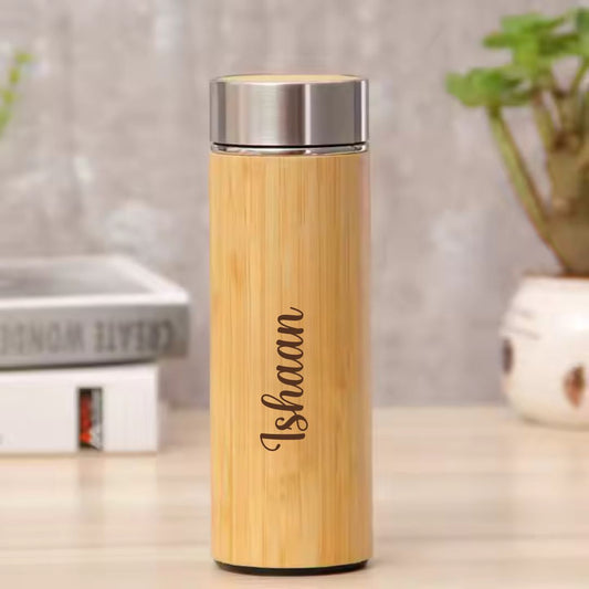 Sustainable Personalized Bamboo Bottle – Unique Gift Idea - Giftana