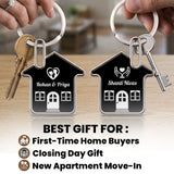 Personalized Couple and Home Keychain Gift Set