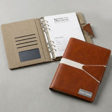 Custom Name Tan Planner Diary & Pen Gift Set