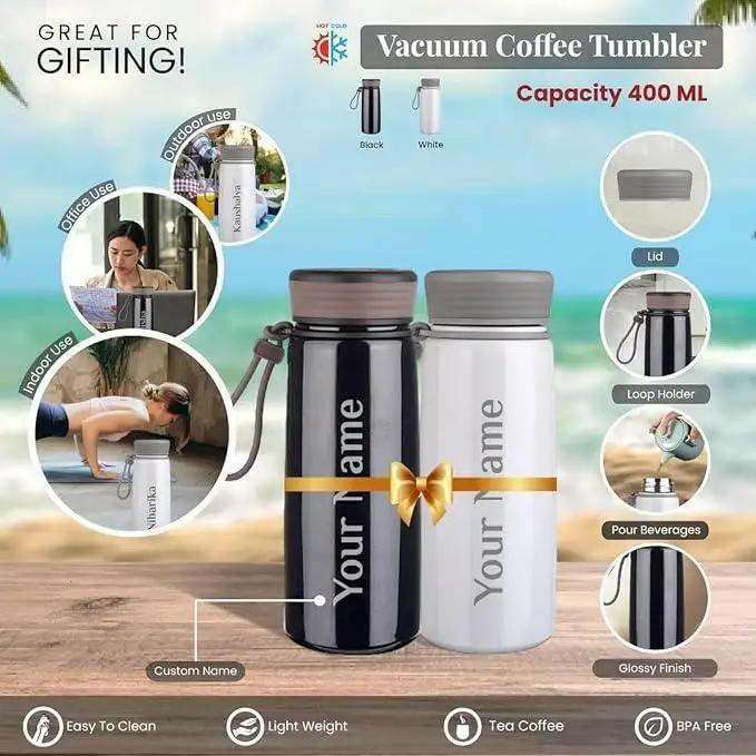 Personalized Enjoy Coffee Tumbler - Combo - Giftana