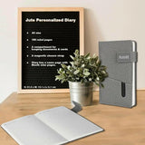 Eco-Friendly Personalized Gifts : Jute Diary for Everyday Use - Giftana