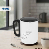 Custom Name Coffee Mug with Lid Modern Drinkware Gift