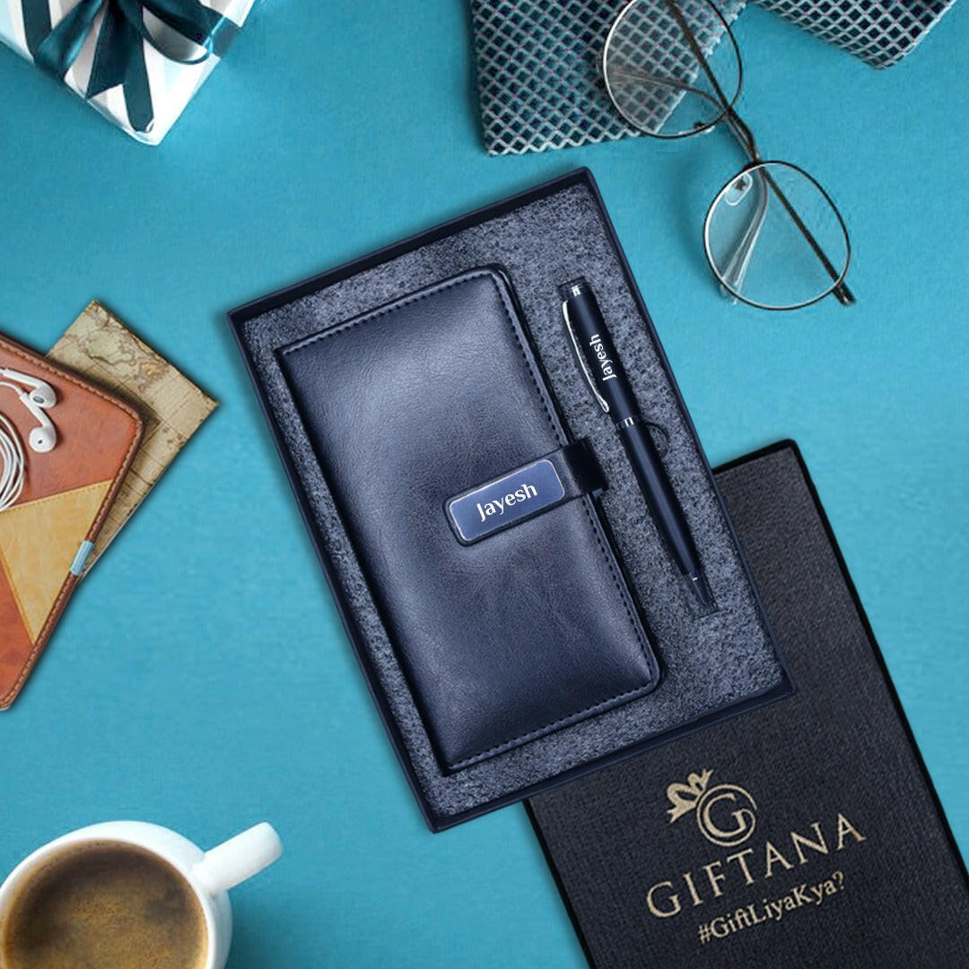 Personalized Mini Diary & Pen Set : A Perfect Personalized Gift - Giftana