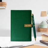 Elegant Personalized Gifts : Office Notebook Diary with Pen Set-Golden - Giftana