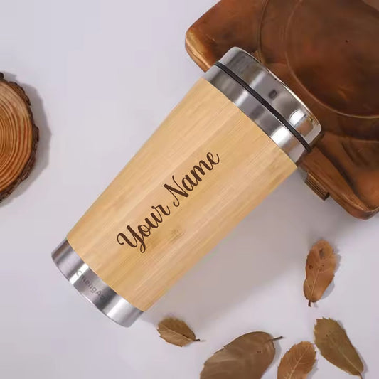 Premium Bamboo Tumbler – Personalized & Eco-Friendly Gift - Giftana