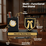 Premium Advocate Office Accessories Set with Name Tumbler & Pen