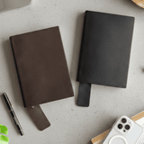 Premium Leather Notebook with Bookmark - A Classy & Useful Gift