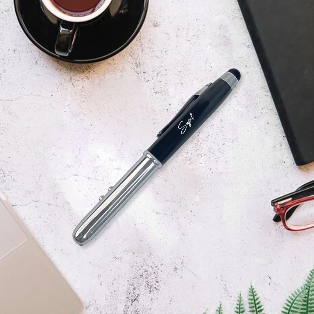 Premium 4-in-1 Personalized Laser Pointer Pen : Ideal Personalized Gift - Giftana