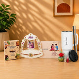 Rakhi Gift Hamper with Personalized Tumbler & Message Card