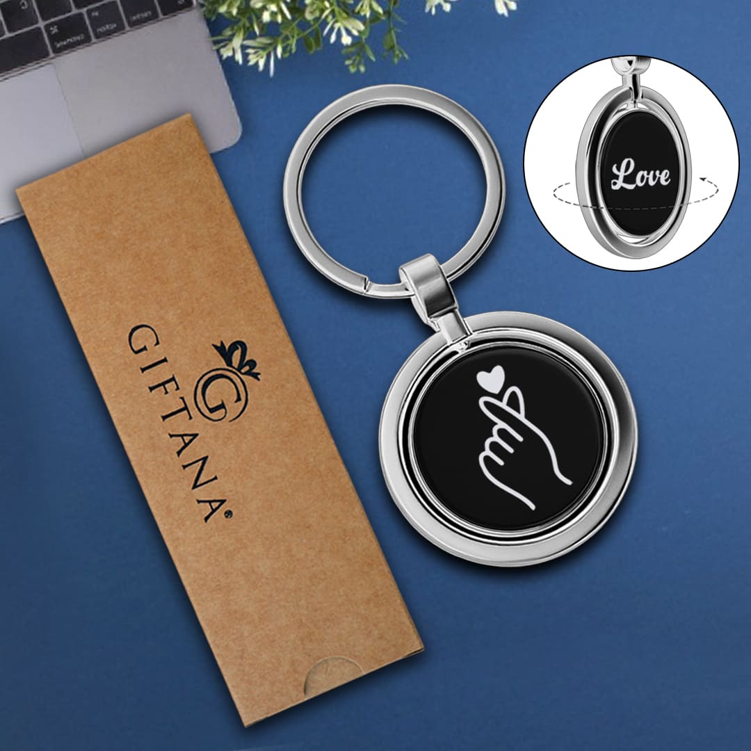 Round keychain