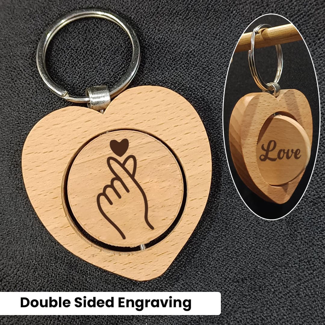Rotating wooden keychain5