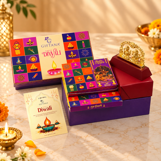 Shubh Aangan Diwali Gift Box with Laxmi Ganesh Idol