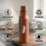 Personalized Bottle Pen Keychain Gift Set Premium Black Box