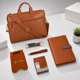 Premium Personalized Laptop Bag & Office Essentials Gift Set