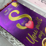 Valentine's Day Love Gift Box with Heart Keychain & Chocolate